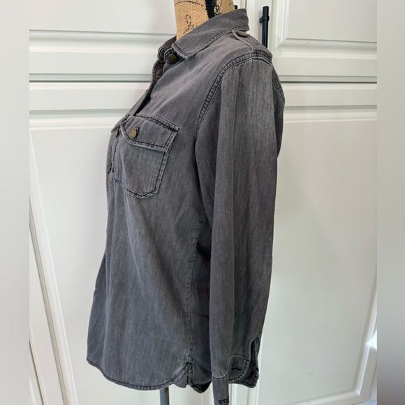 Current Elliot button up 100% Cotton shirt grey - Picture 2 of 7